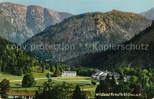 AK / Ansichtskarte Wildbad Kreuth Panorama Alpen Kat. Kreuth