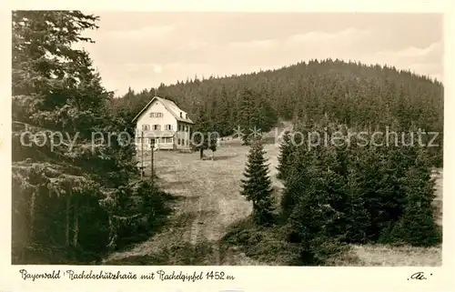 AK / Ansichtskarte Klingenbrunn Bayerwald Rachelschutzhaus mit Rachelgipfel Bayerischer Wald Kat. Spiegelau