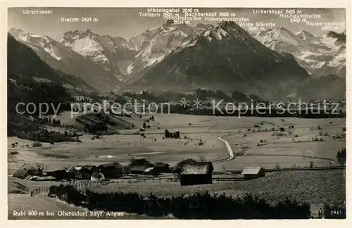 Rubi Oberstdorf Landschaftspanorama Alpen