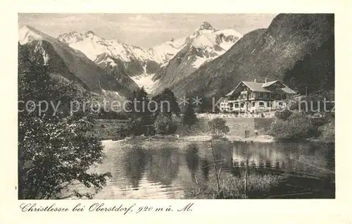 Oberstdorf Christlessee Alpen Kat. Oberstdorf