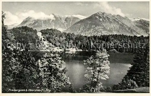 Oberstdorf Freibergsee Alpenpanorama Allgaeuer Alpen Kat. Oberstdorf