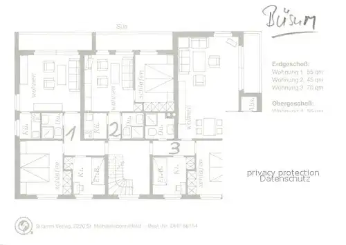 AK / Ansichtskarte Buesum Nordseebad Haus Windrose Kat. Buesum