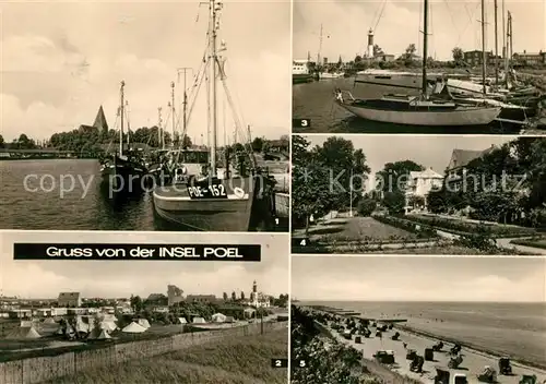 AK / Ansichtskarte Insel Poel Fischerhafen Strand Zeltplatz Kat. Insel Poel