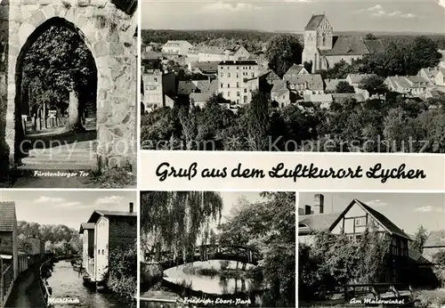 AK / Ansichtskarte Lychen Panorama Fuerstenberger Tor Malerwinkel Kat. Lychen