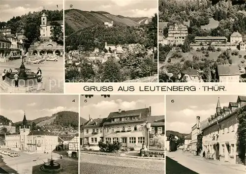 AK / Ansichtskarte Leutenberg Thueringen Marktplatz Erholungsheim Rathaus Kat. Leutenberg