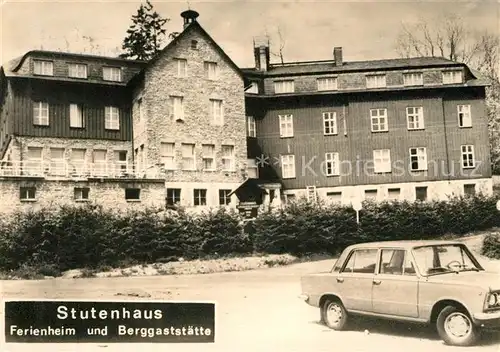 AK / Ansichtskarte Vesser Rennsteig Stutenhaus Berggaststaette Kat. Schmiedefeld Rennsteig