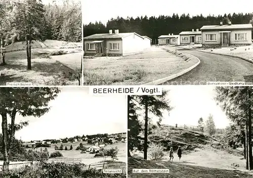AK / Ansichtskarte Beerheide Panorama Bungalow Siedlung Freilichtbuehne Kat. Falkenstein Vogtland