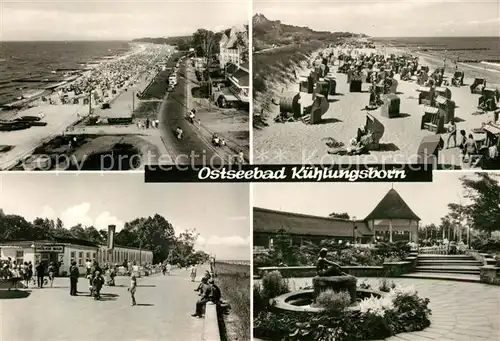 AK / Ansichtskarte Kuehlungsborn Ostseebad Strand Brunnen Parkanlage Promenade Kat. Kuehlungsborn
