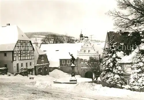 AK / Ansichtskarte Lauenstein Erzgebirge Markt Kat. Geising