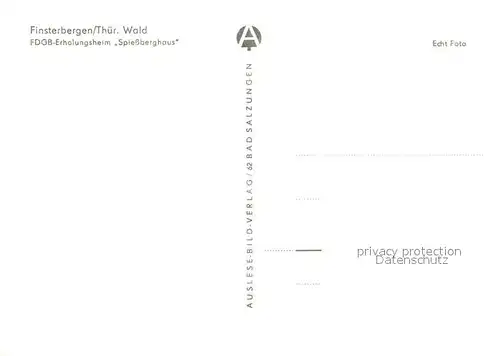 AK / Ansichtskarte Finsterbergen FDGB Erholungsheim Spiessberghaus Kat. Finsterbergen Thueringer Wald
