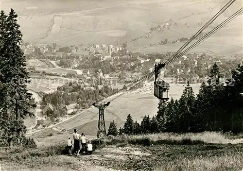 AK / Ansichtskarte Oberwiesenthal Erzgebirge Panorama Blick vom Fichtelberg Kat. Oberwiesenthal