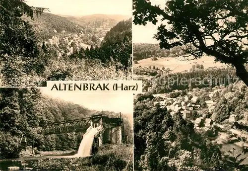 AK / Ansichtskarte Altenbrak Harz Blick von Wetzensteinklippe Wasserueberfuehrung Holzschleiferei Kat. Altenbrak