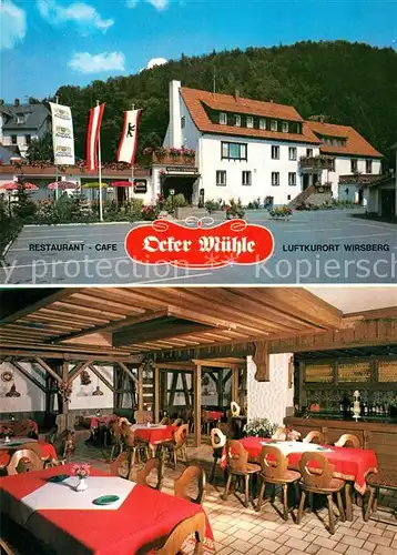 AK / Ansichtskarte Wirsberg Restaurant Cafe Deker Muehle Gastraum Kat. Wirsberg