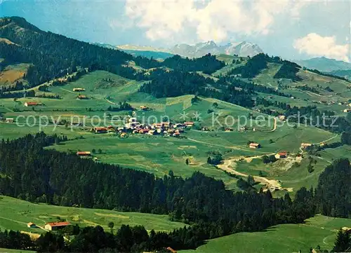 AK / Ansichtskarte Steibis mit Schindelberg Blick vom Huendle Kat. Oberstaufen