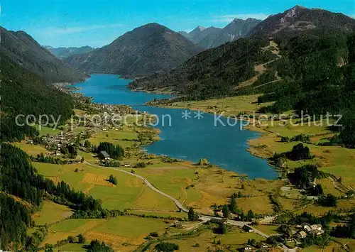 AK / Ansichtskarte Techendorf Weissensee Fliegeraufnahme mit Weissensee Kat. 