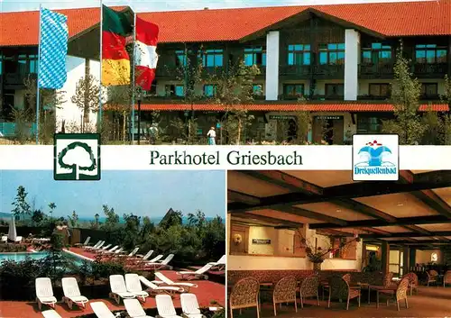 AK / Ansichtskarte Griesbach Rottal Parkhotel Griesbach Schwimmbad Gastraum Kat. Bad Griesbach i.Rottal