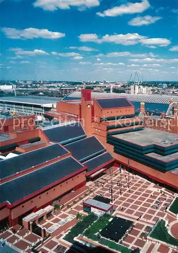 AK / Ansichtskarte London Aerial view of the British Library Kat. City of London