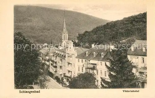 AK / Ansichtskarte Schlangenbad Taunus Viktoriahotel Kat. Schlangenbad