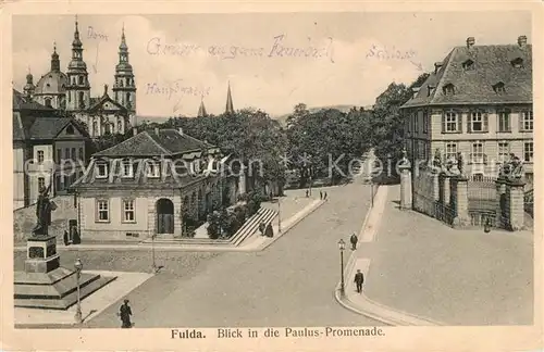 AK / Ansichtskarte Fulda Pauluspromenade Denkmal Kirche Kat. Fulda