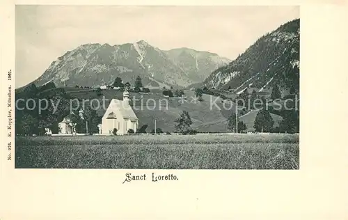 AK / Ansichtskarte Oberstdorf Sanct Loretto Kapellen Allgaeuer Alpen Kat. Oberstdorf