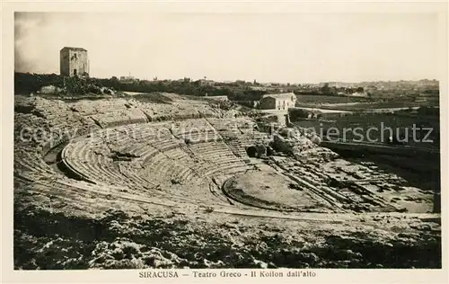 AK / Ansichtskarte Siracusa Teatro Greco Kollon dall alto Amphitheater Kat. Siracusa