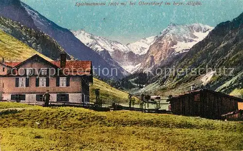 AK / Ansichtskarte Spielmannsau Bergdorf Allaeuger Alpen Photochromiekarte Nr 11742 Kat. Oberstdorf