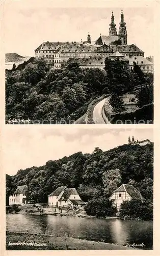 AK / Ansichtskarte Hausen Bad Staffelstein Schloss Banz Sommerfrische Partie am Fluss Kat. Bad Staffelstein