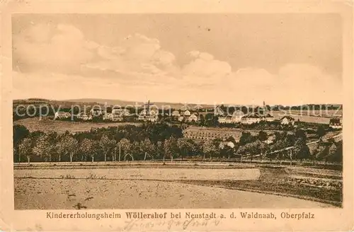 AK / Ansichtskarte Woellershof Neustadt Waldnaab Landschaftspanorama mit Kindererholungsheim Kat. Stoernstein