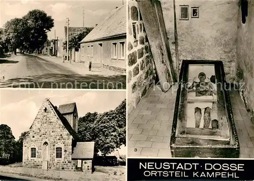 Kampehl Wehrkirche Nicht verwester Leichnam Ritter von Kahlbuetz Kat. Neustadt Dosse