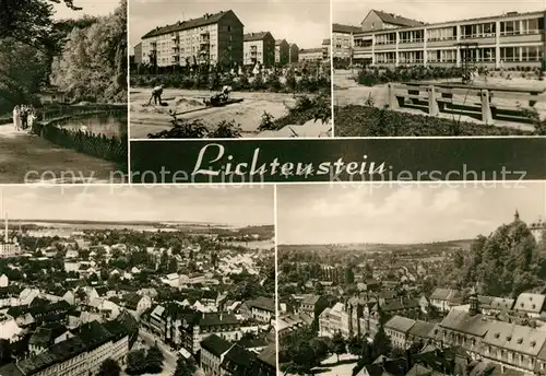 Lichtenstein Sachsen Panorama Kat. Lichtenstein Sachsen