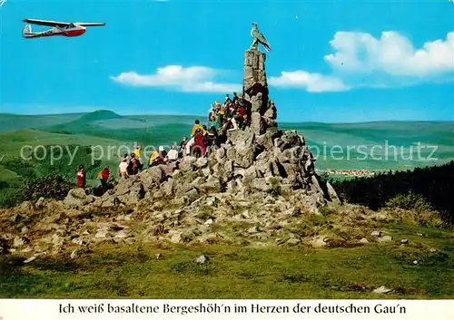 Wasserkuppe Rhoen Fliegerdenkmal Kat. Poppenhausen (Wasserkuppe)