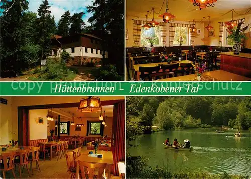 Edenkoben Huettenbrunnen Haus des Pfaelzerwald Vereins Gastraeume Gondelteich Kat. Edenkoben