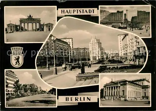 Berlin Stalinallee Brandenburger Tor Alexanderplatz Unter den Linden Kat. Berlin