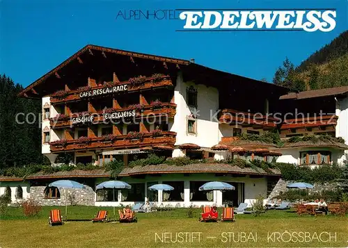 Kroessbach Alpenhotel Edelweiss  Kat. Neustift Stubaital Tirol