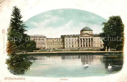 Wilhelmshoehe Kassel Schloss Schwanenteich Kat. Kassel