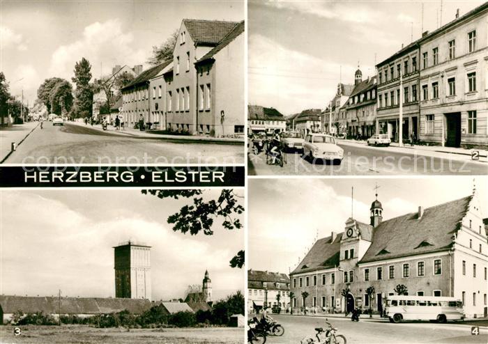 AK / Ansichtskarte Herzberg Elster Anhalter Strasse Torgauer Strasse ...