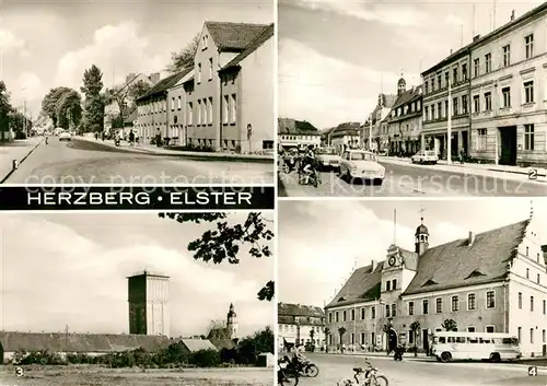 Herzberg Elster Anhalter Strasse Torgauer Strasse Wasserturm Sternwarte Rathaus Kat. Herzberg Elster