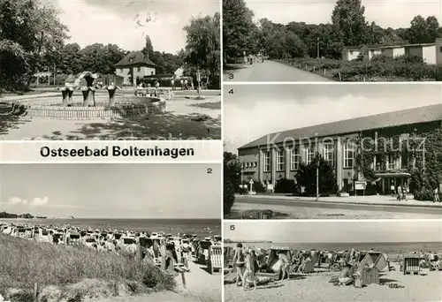 Boltenhagen Ostseebad Wasserspiele Promenade Campingplatz FDGB Erholungsheim Kat. Ostseebad Boltenhagen