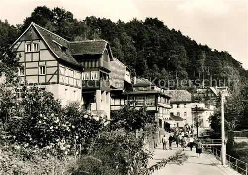 Rathen Saechsische Schweiz Ortsansicht Kat. Rathen Sachsen