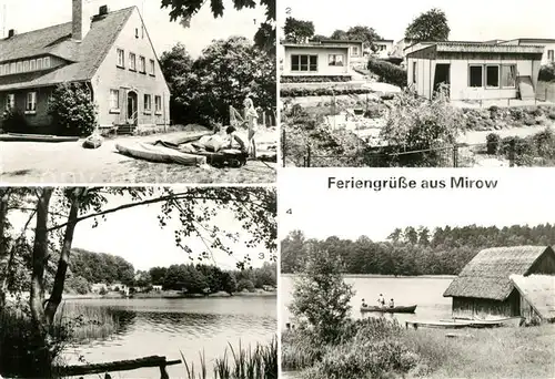 Mirow Jugendherberge Bungalowsiedlung Badestelle Kat. Mirow Mecklenburg