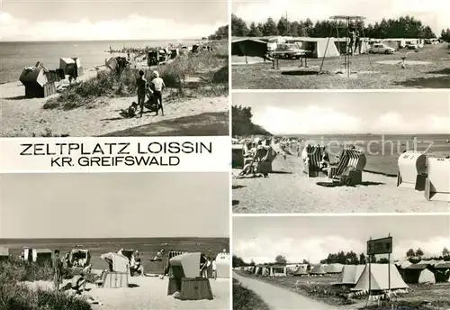 Loissin Pommern Zeltplatz Strand  Kat. Loissin