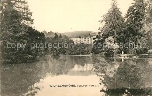 Wilhelmshoehe Kassel Schloss vom Teich Kat. Kassel