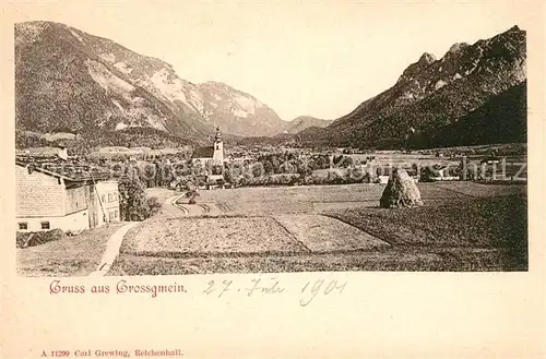 Grossgmain Landschaftspanorama Alpen Kat. Grossgmain Kat. Bad Reichenhall