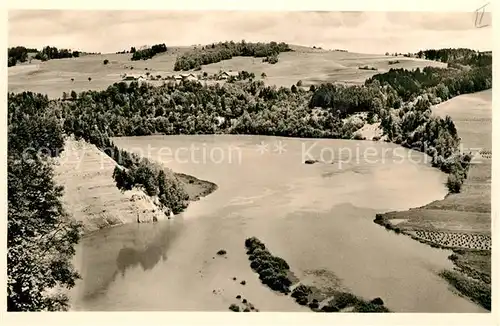 Altusried Landschaftspanorama Iller Stausee Kat. Altusried