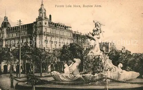 Buenos Aires Fuente Lola Mora Kat. Buenos Aires