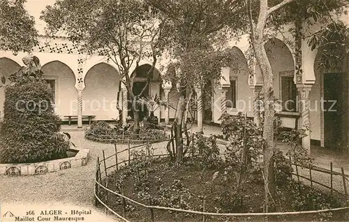 Alger Algerien Hopital Maillot Cour Mauresque