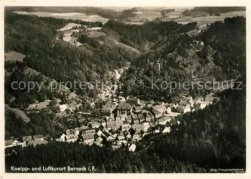 Bad Berneck Kneipp  und Luftkurort Original Fliegeraufnahme Kat. Bad Berneck Fichtelgebirge