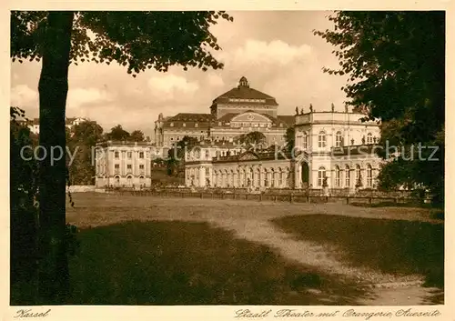 Kassel Staatliches Theater mit Orangerie Kat. Kassel