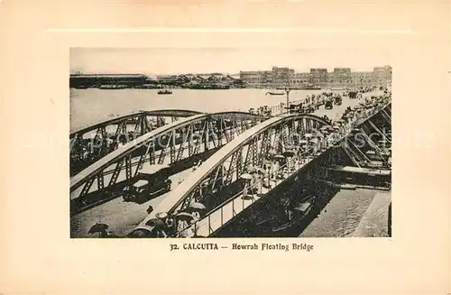 Calcutta Howrah Floating Bridge Kat. Calcutta