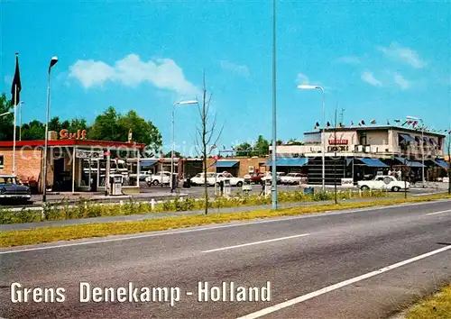 AK / Ansichtskarte Niederlande Supermarkt Souvenir Restaurant Hollands Duitse grens Grens Denekamp Holland Kat. Niederlande